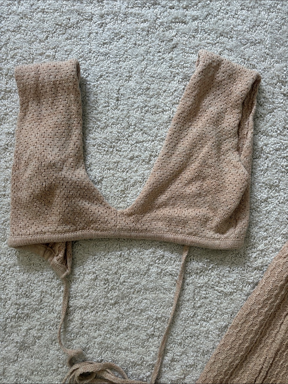 Beige Ribbed Set - Picture 3 of 3